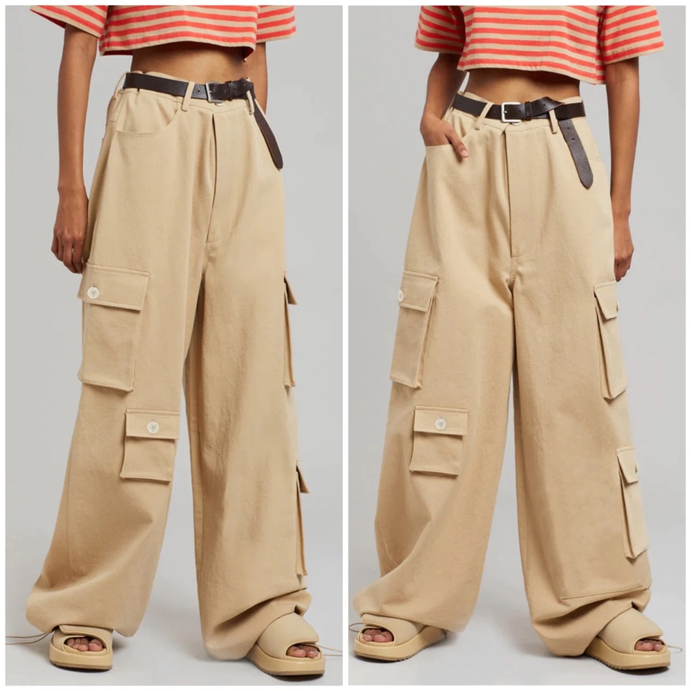 The Frankie shop hailey oversized cargo pant NWT